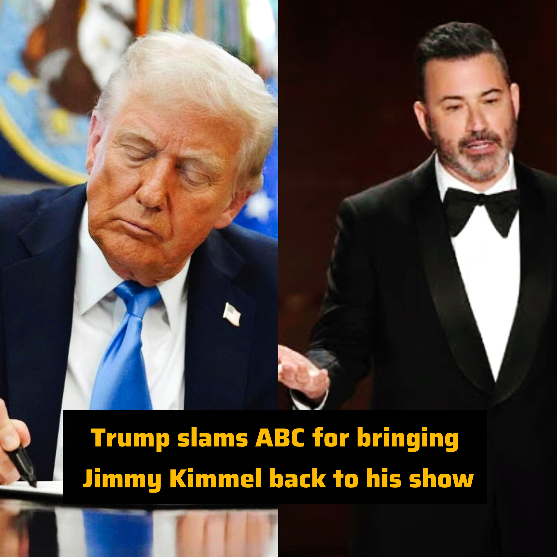 Trump slams ABC for bringing Jimmy Kimmel back after his comment on Kirk